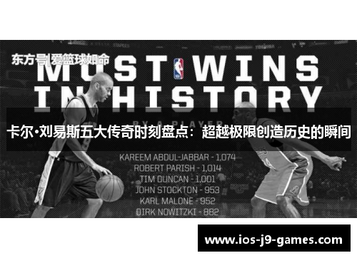 卡尔·刘易斯五大传奇时刻盘点：超越极限创造历史的瞬间
